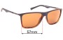 Sunglass Fix Replacement Lenses for Timberland TB9108 - 57mm Wide 