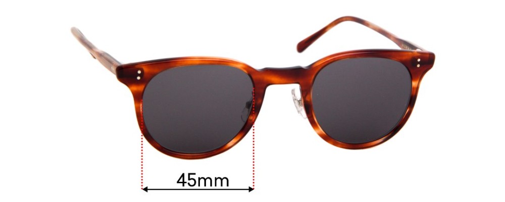 Sunglass Fix Replacement Lenses for Timeworn Clothing Co. Hakusan Optician NATIONAL - 45mm Wide