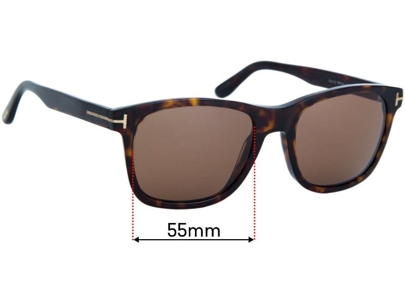 Tom Ford Eric-02 TF595 55mm Replacement Lenses