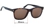 Sunglass Fix Replacement Lenses for Tom Ford Eric-02 TF595 - 55mm Wide 