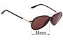 Sunglass Fix Replacement Lenses for Tom Ford Ramone TF149 - 58mm Wide 