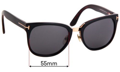Tom Ford Rock TF290 Replacement Lenses 55mm wide 