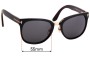 Sunglass Fix Replacement Lenses for Tom Ford Rock TF290 - 55mm Wide 