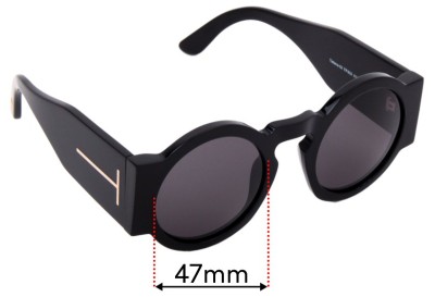 Tom Ford Tatiana-02 TF603 Replacement Lenses 47mm wide 