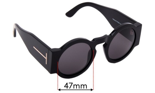 Tom Ford Tatiana-02 TF603 Replacement Lenses 47mm wide 