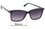 Sunglass Fix Replacement Lenses for Tom Ford TF5478-B - 55mm Wide 