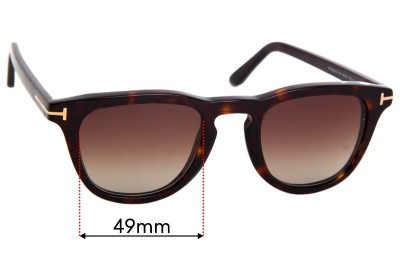 Tom Ford Alicia TF5488-B Sunglass Replacement Lenses 49mm 
