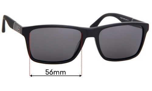 Sunglass Fix Replacement Lenses for Tommy Hilfiger TH 1405/S  - 56mm Wide 