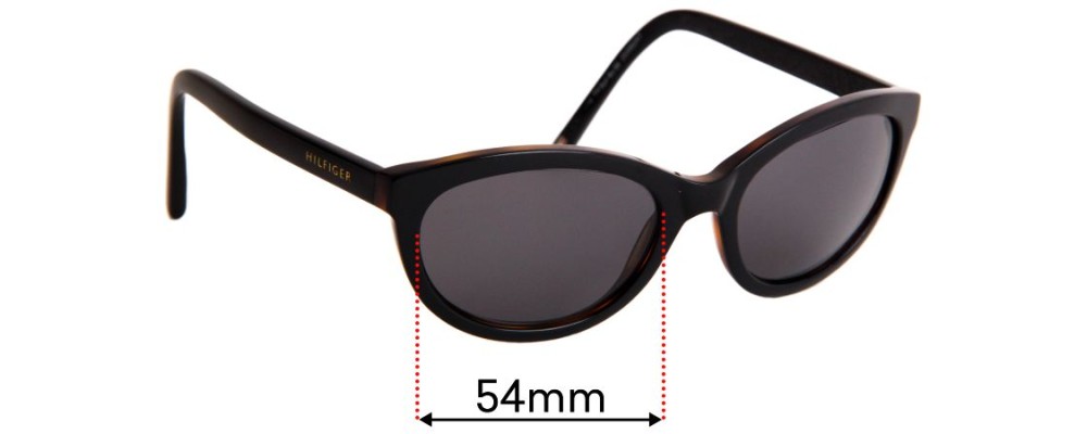 Sunglass Fix Replacement Lenses for Tommy Hilfiger / Specsavers TH Sun RX 06 - 54mm wide