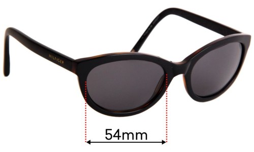 Sunglass Fix Replacement Lenses for Tommy Hilfiger TH Sun Rx 06 - 54mm Wide 