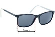 Sunglass Fix Replacement Lenses for Tommy Hilfiger / Specsavers TH Sun RX 17 - 56mm wide