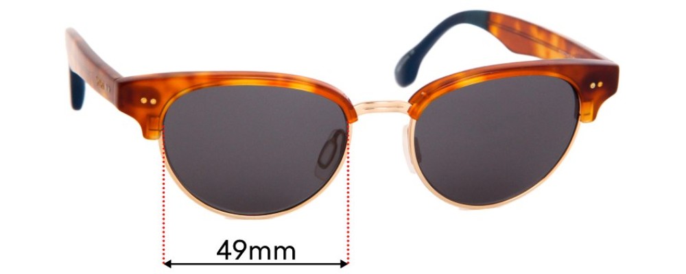 Toms Audra Replacement Sunglass Lenses - 49mm Wide
