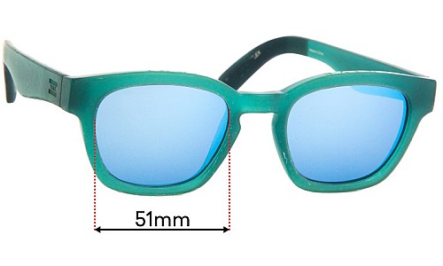 Sunglass Fix Ersatzgläser für Toms  Bowery - 51mm Wide 