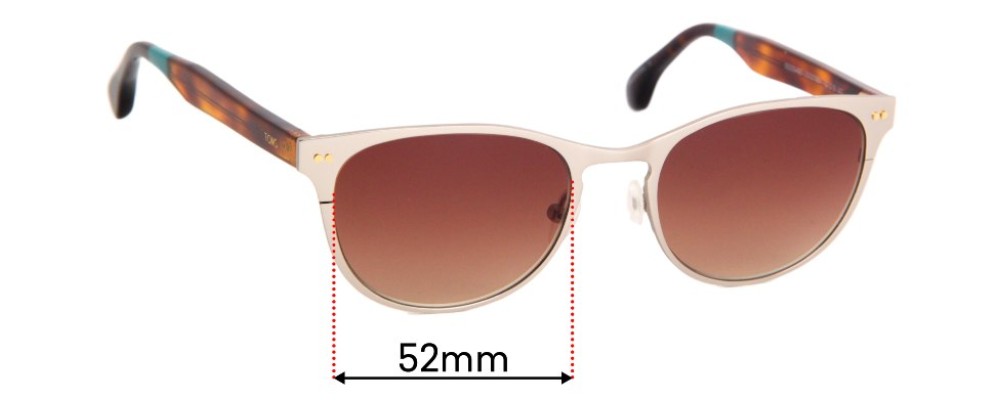Toms Clementine Replacement Sunglass Lenses - 52mm Wide