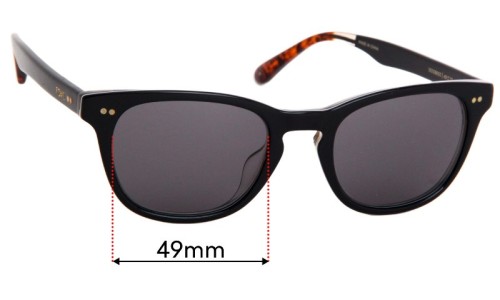 Sunglass Fix Replacement Lenses for Toms  Isa - 49mm Wide 