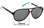 Sunglass Fix Replacement Lenses for Toms  Marco S008 - 58mm Wide 