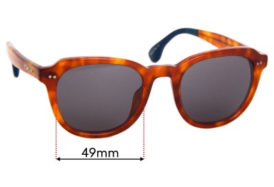 Toms  Rooper Replacement Lenses 49mm wide 