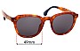 Sunglass Fix Ersatzgläser für Toms  Rooper - 49mm Wide 