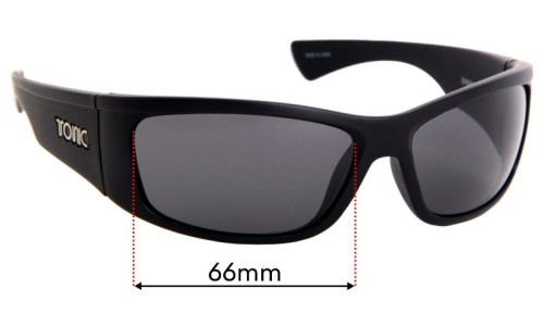 Sunglass Fix Replacement Lenses for Tonic Shimmer - 66mm Wide 