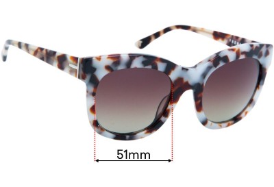 Sunglass Fix Replacement Lenses for Trenery Riviera - 51mm wide 