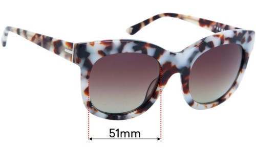 Sunglass Fix Replacement Lenses for Trenery Riviera - 51mm Wide 