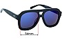 Sunglass Fix Replacement Lenses for Valley Forks - 56mm Wide 