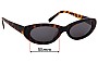 Sunglass Fix Lentes de Repuesto para Vehla Willow - 55mm Wide 