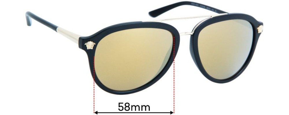 Versace MOD 4341 Replacement Lenses 58mm