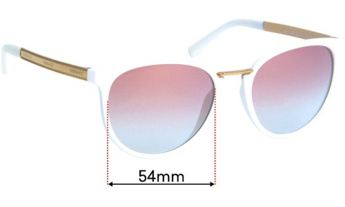 Sunglass Fix Replacement Lenses for Versace MOD 4366 - 54mm Wide 