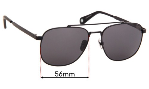 Sunglass Fix Replacement Lenses for Vilebrequin Auto - 56mm Wide 