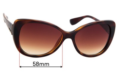 Vogue VO 2819-S Replacement Lenses 58mm wide 