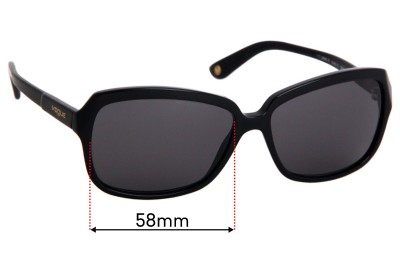 Vogue VO2660-S Replacement Lenses 58mm wide 