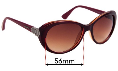 Sunglass Fix Replacement Lenses for Vogue VO2770-S - 56mm Wide 