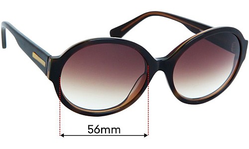 Sunglass Fix Replacement Lenses for Wayne Cooper Oceane - 56mm Wide 