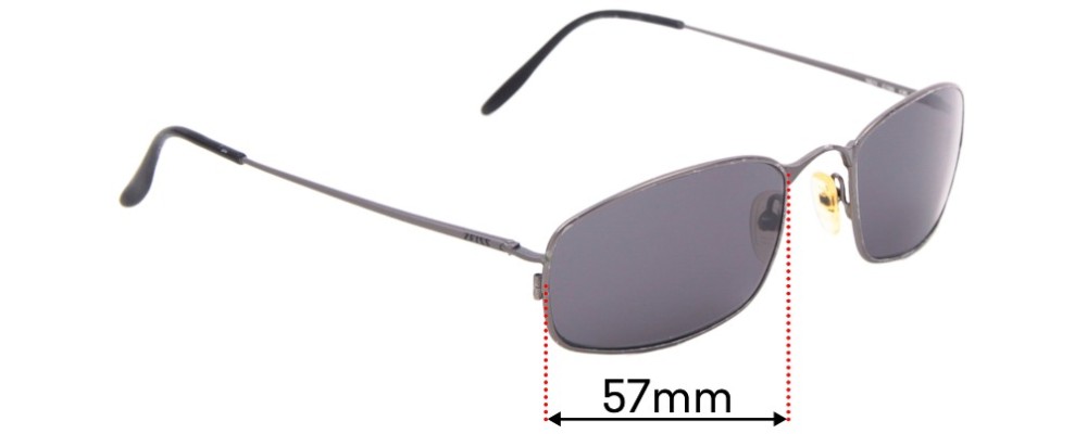 Sunglass Fix Replacement Lenses for Zeiss 1821 - 57mm Wide
