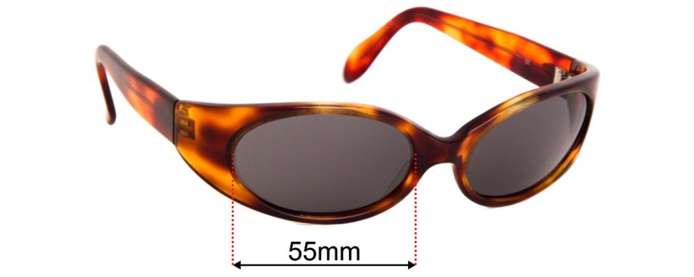 Sunglass Fix Replacement Lenses for Bolle 1518 - 55mm Wide