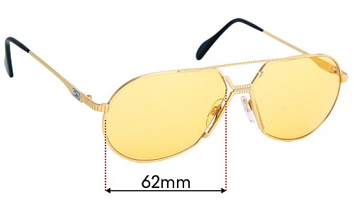 Sunglass Fix Lentes de Repuesto para Cazal Mod 968 - 62mm Wide 