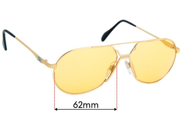 NEW Rare Cazal 627 Gray Gradient Replacement Lenses with Cazal Logo sunglasses 