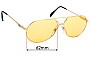 Sunglass Fix Lentes de Repuesto para Cazal Mod 968 - 62mm Wide 