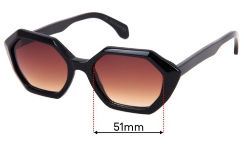 Sunglass Fix Replacement Lenses for Childe Snare - 51mm Wide 