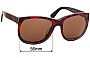 Sunglass Fix Verres de Remplacement pour Ralph Lauren RL 8072-W - 56mm Wide 
