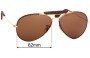 Sunglass Fix Replacement Lenses for Ray Ban B&L Outdoorsman Leather - 62mm Wide 