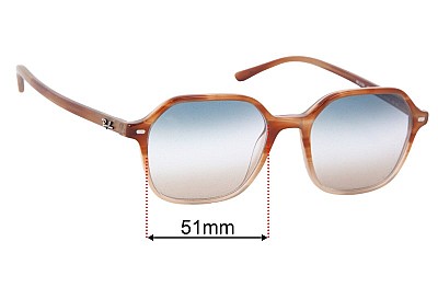 Ray-Ban RB2194 John Replacement Lenses 51mm wide 