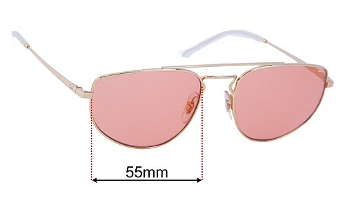 Ray-Ban RB3668 Replacement Lenses 55mm wide 