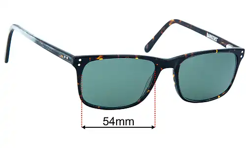 Barkers  B109 Replacement Lenses 54mm wide 