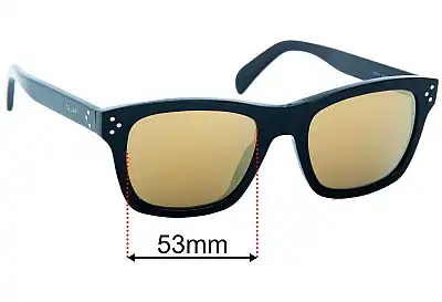 Celine CL 50079I Replacement Lenses 53mm wide 