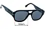 Sunglass Fix Replacement Lenses for Fendi FE 40130I - 55mm Wide 