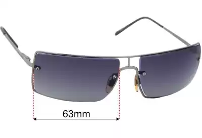 Giorgio Armani GA 1536 Replacement Lenses 63mm wide 