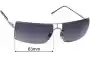 Sunglass Fix Ersatzgläser für Giorgio Armani GA 1536 - 63mm Wide 