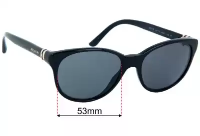 Bvlgari 8111-B Replacement Lenses 53mm wide 